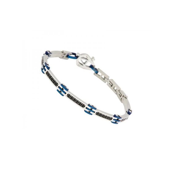 Bracciale Aragonesi Uomo Binario in Acciaio Cubic Zirconia BR0103 - BR0103